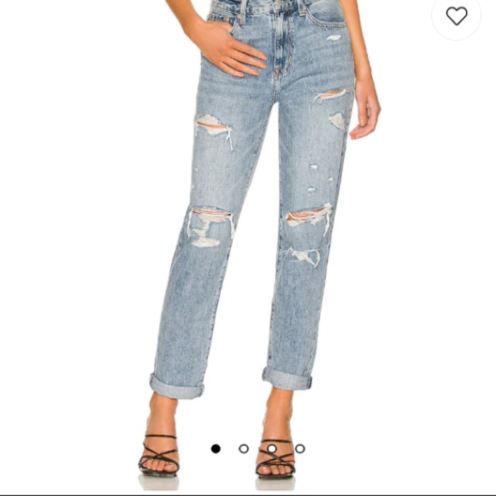 Pistola mom fit distressed denim size 29